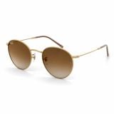 Kính mát Rayban Round Reverse RBR0103S 001/CB - Vàng Arista bóng, tròng nâu chuyển sắc