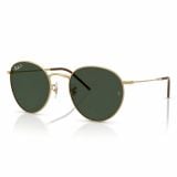 Kính mát Rayban Round Reverse RBR0103S 001/VR - Vàng Arista bóng, tròng xanh lá đậm G-15