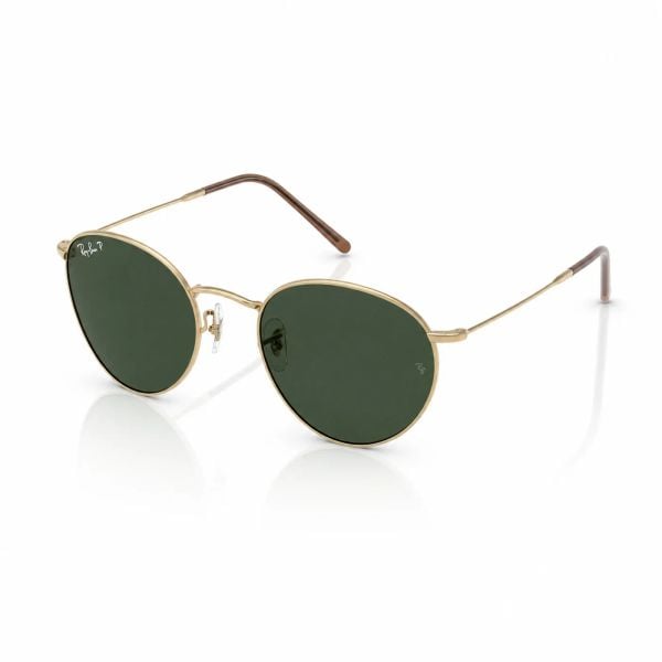 Kính mát Rayban Round Reverse RBR0103S 001/VR - Vàng Arista bóng, tròng xanh lá đậm G-15