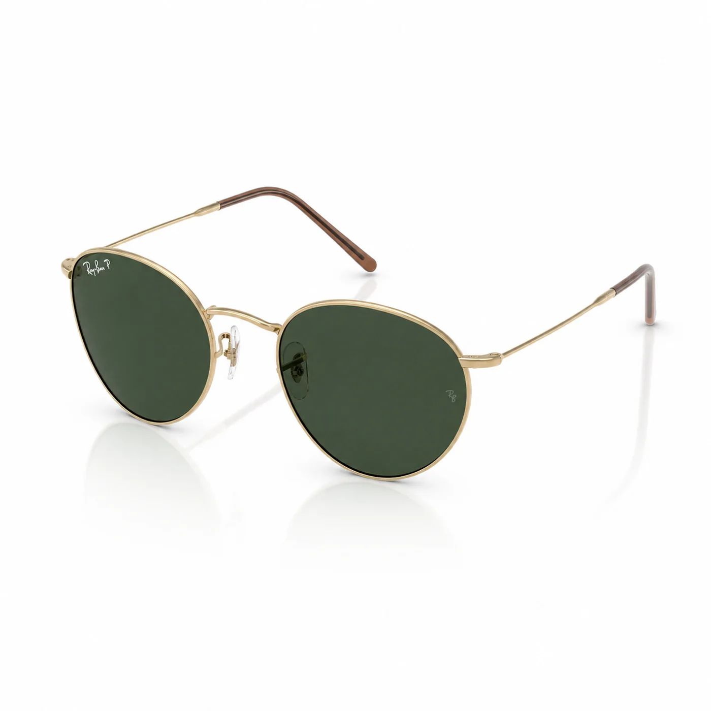 Kính mát Rayban Round Reverse RBR0103S 001/VR - Vàng Arista bóng, tròng xanh lá đậm G-15