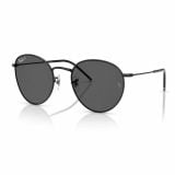 Kính mát Rayban Round Reverse RBR0103S 002/GR - Đen bóng, tròng xám đậm