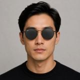 Kính mát Rayban Round Reverse RBR0103S 002/GR - Đen bóng, tròng xám đậm