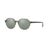 Kính mát Rayban Thalia RB2195F 66355C - Xanh lá trong suốt, tròng xám tráng gương