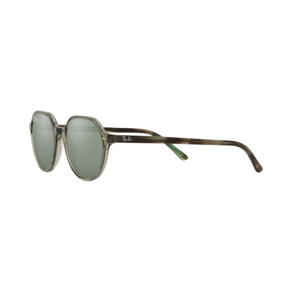 Kính mát Rayban Thalia RB2195F 66355C - Xanh lá trong suốt, tròng xám tráng gương