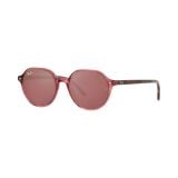 Kính mát Rayban Thalia RB2195F 66372K - Hồng trong suốt, tròng nâu tráng gương đỏ đậm