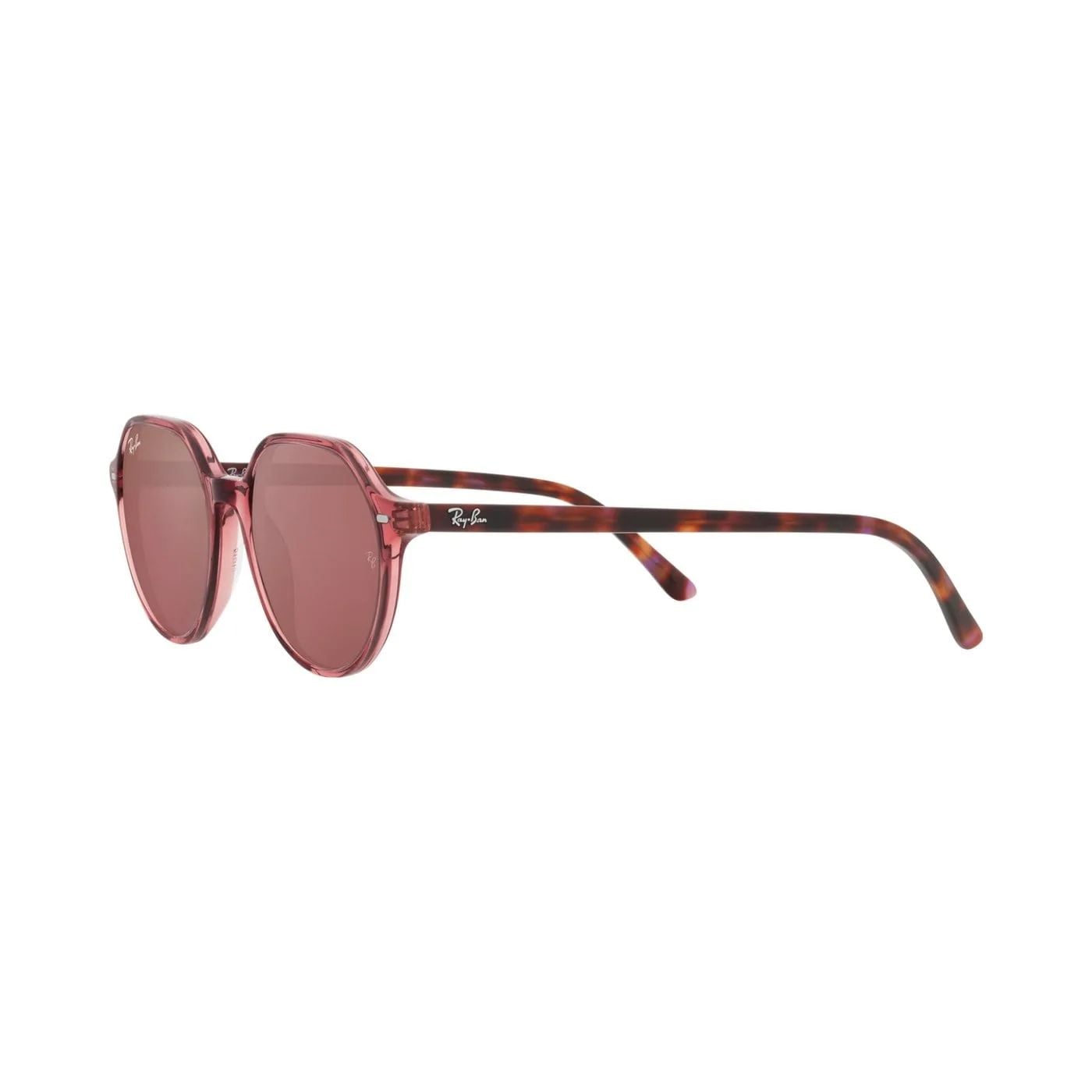 Kính mát Rayban Thalia RB2195F 66372K - Hồng trong suốt, tròng nâu tráng gương đỏ đậm