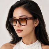 Kính mát Rayban Wayfarer Reverse RBR0502S 6709CB - Nâu trong suốt, tròng nâu chuyển sắc