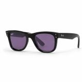 Kính mát Rayban Wayfarer Reverse RBR0502SF 66771A - Đen bóng, tròng tím
