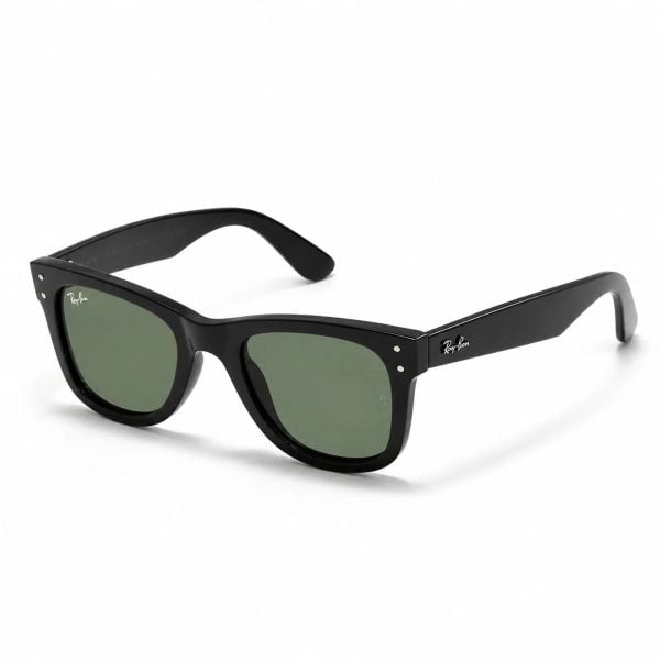 Kính mát Rayban Wayfarer Reverse RBR0502SF 6677/2 - Đen bóng, tròng xanh lá nhạt