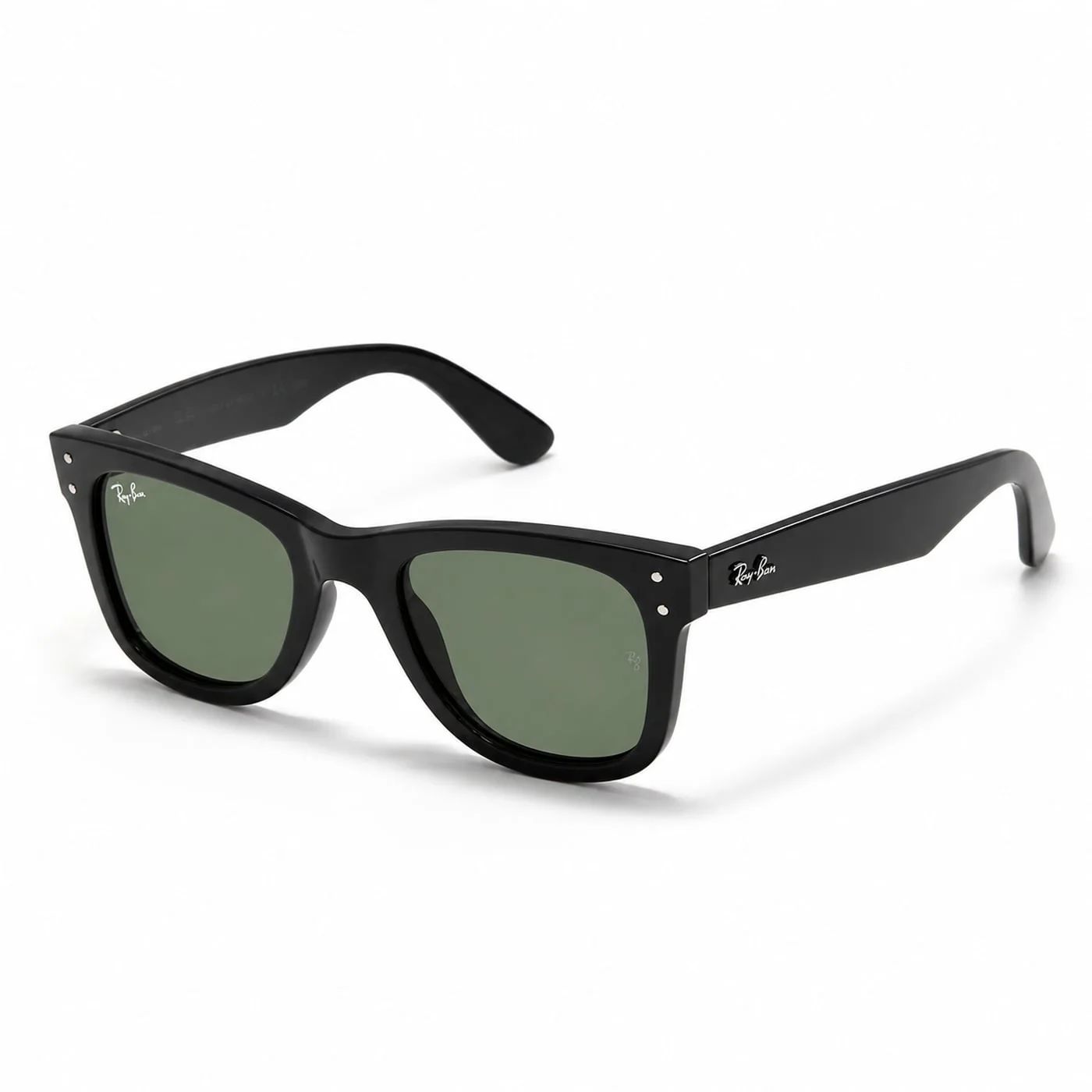 Kính mát Rayban Wayfarer Reverse RBR0502SF 6677/2 - Đen bóng, tròng xanh lá nhạt