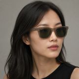 Kính mát Rayban Wayfarer Reverse RBR0502SF 6727VR - Nâu nhạt trong suốt, tròng xanh lá đậm G-15