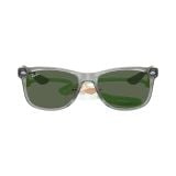 Kính mát trẻ em Rayban Star Wars Grogu Mini New Wayfarer RJ9052SF 722871 - Xám trong suốt, tròng xanh lá đậm