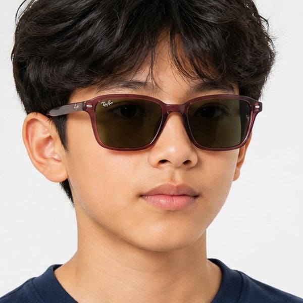 Kính mát trẻ em Rayban Junior RJ9131S 7197/3 - Tím đậm trong suốt