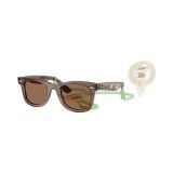Kính mát trẻ em Rayban Star Wars Grogu Mini Street Neat RJ9140SF 722773 - Nâu trong suốt, tròng nâu đậm