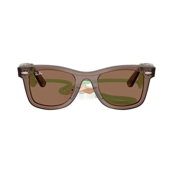 Kính mát trẻ em Rayban Star Wars Grogu Mini Street Neat RJ9140SF 722773 - Nâu trong suốt, tròng nâu đậm