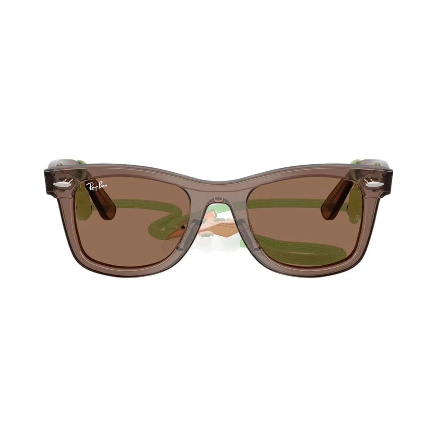 Kính mát trẻ em Rayban Star Wars Grogu Mini Street Neat RJ9140SF 722773 - Nâu trong suốt, tròng nâu đậm