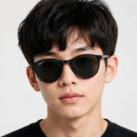 Kính mát trẻ em Rayban Junior RJ9552S 295/81 - Đen phối bạc