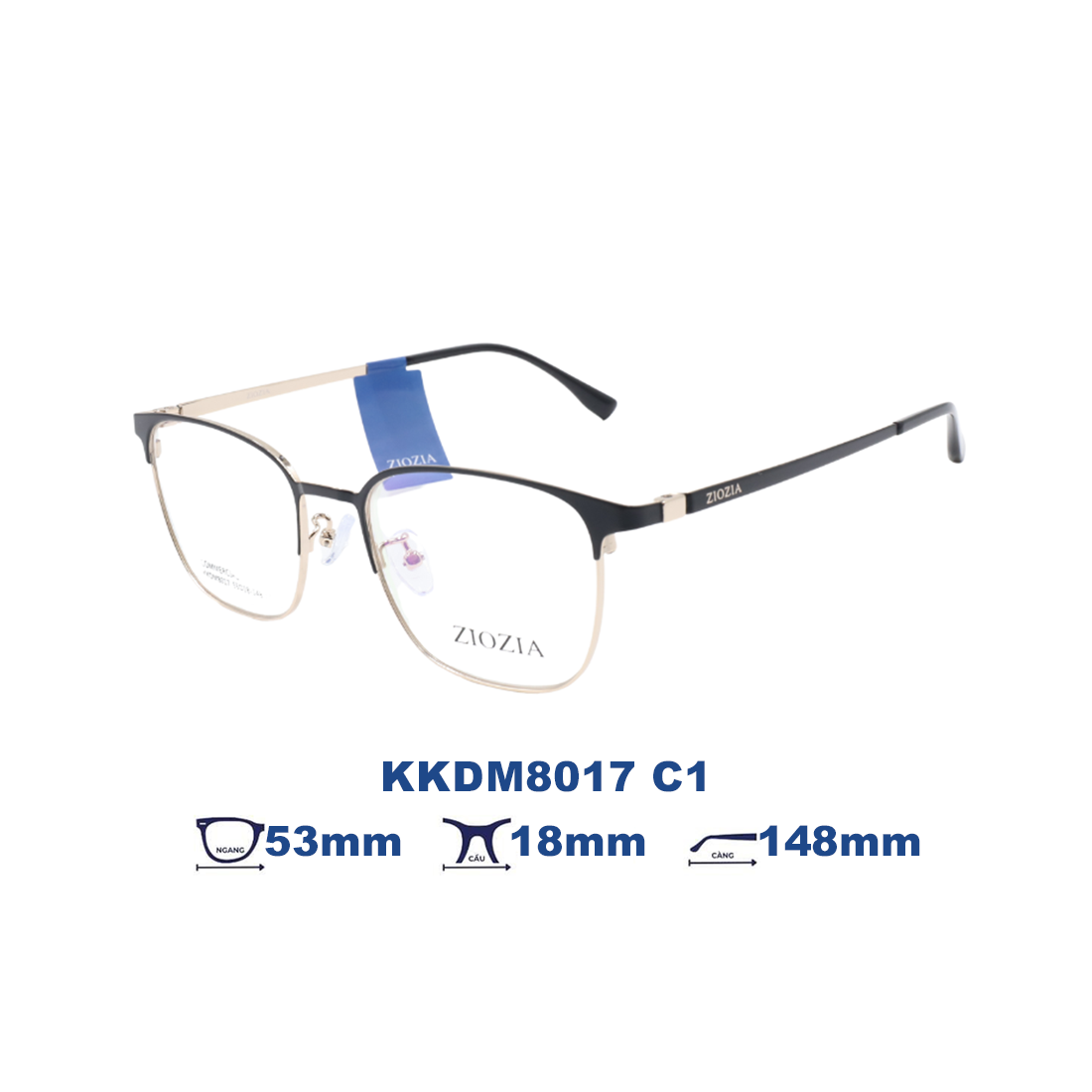  Gọng kính Ziozia KKDM8017 C1 
