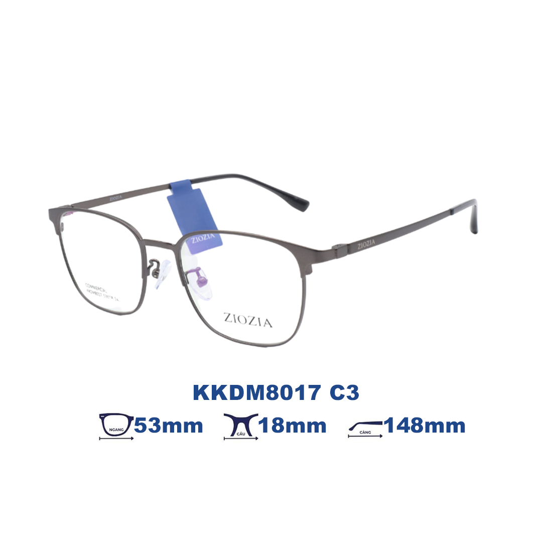  Gọng kính Ziozia KKDM8017 C2 