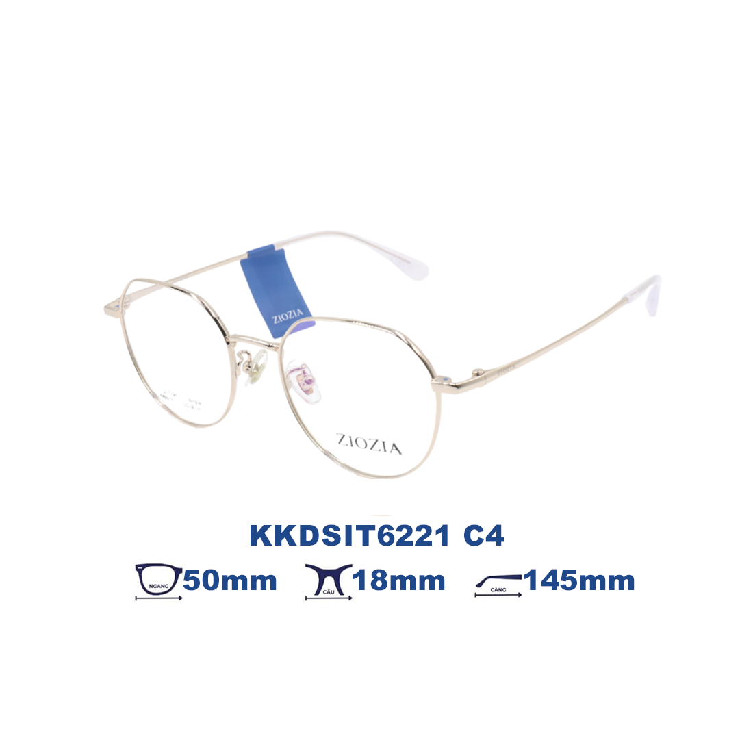  Gọng kính Ziozia KKDSIT6221 C4 