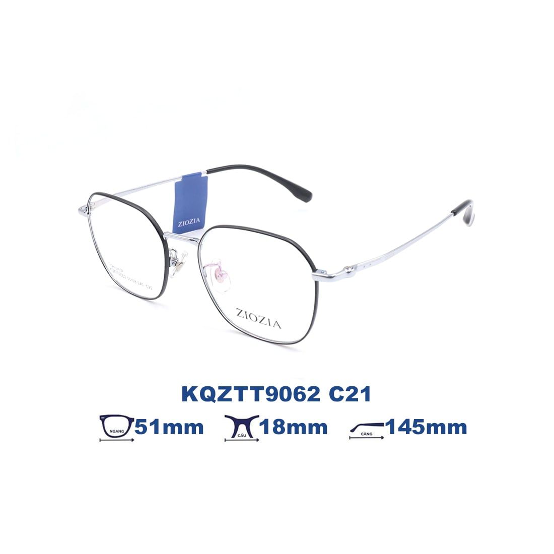  Gọng kính Ziozia KQZTT9062 C21 