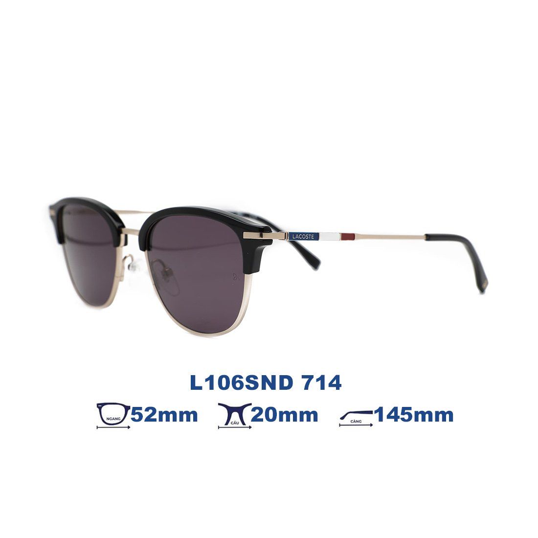  Kính mát LACOSTE L106SND 714 