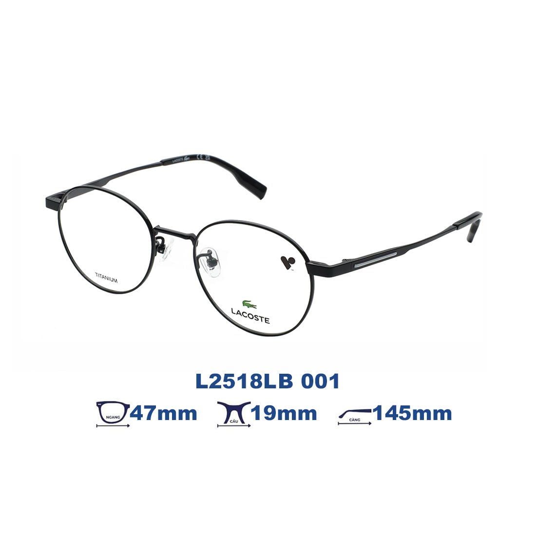  Gọng kính LACOSTE L2518LB 001 