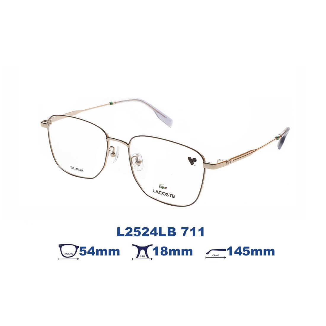  Gọng kính LACOSTE L2524LB 711 