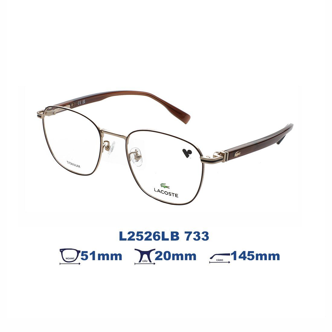  Gọng kính LACOSTE L2526LB 733 