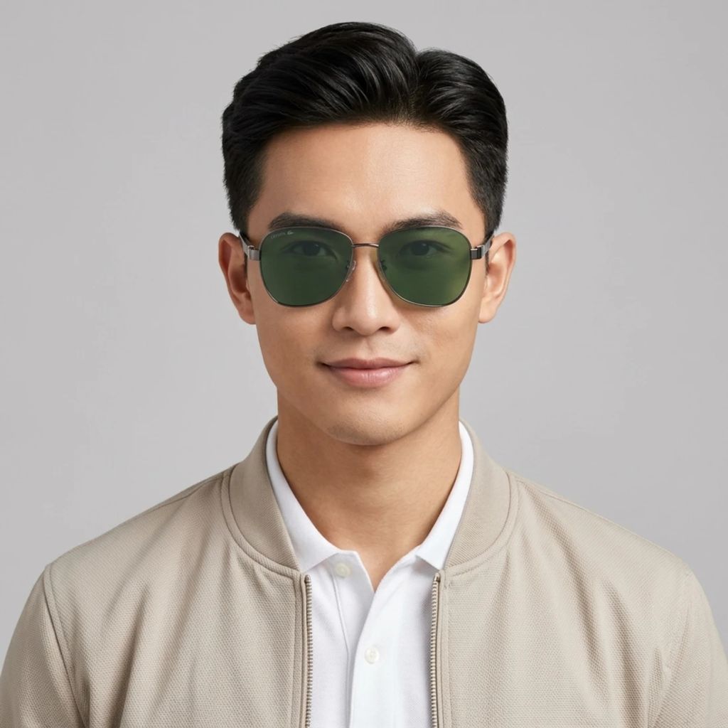 Kính mát Lacoste L267SPLB 020 – người mẫu đeo kính
