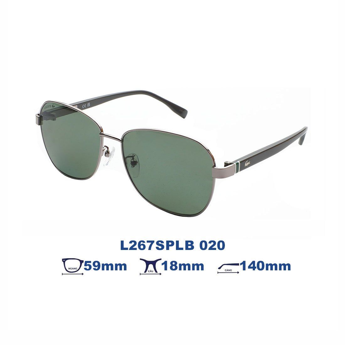  Kính mát LACOSTE L267SPLB 020 