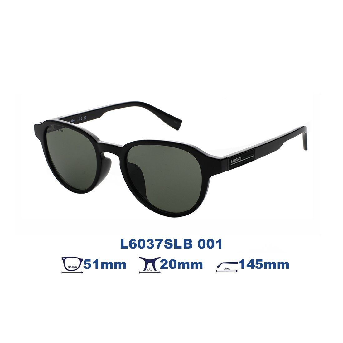  Kính mát LACOSTE L6037SLB 001 