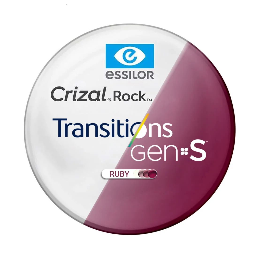 Tròng kính đơn tròng đổi màu Essilor Gen S với 8 màu thời trang váng Crizal