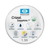 Tròng kính đơn tròng Essilor Crizal có sẵn
