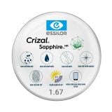 Tròng kính đơn tròng Essilor Crizal có sẵn