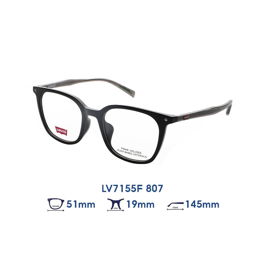  Gọng kính LEVI'S LV7155F 807 