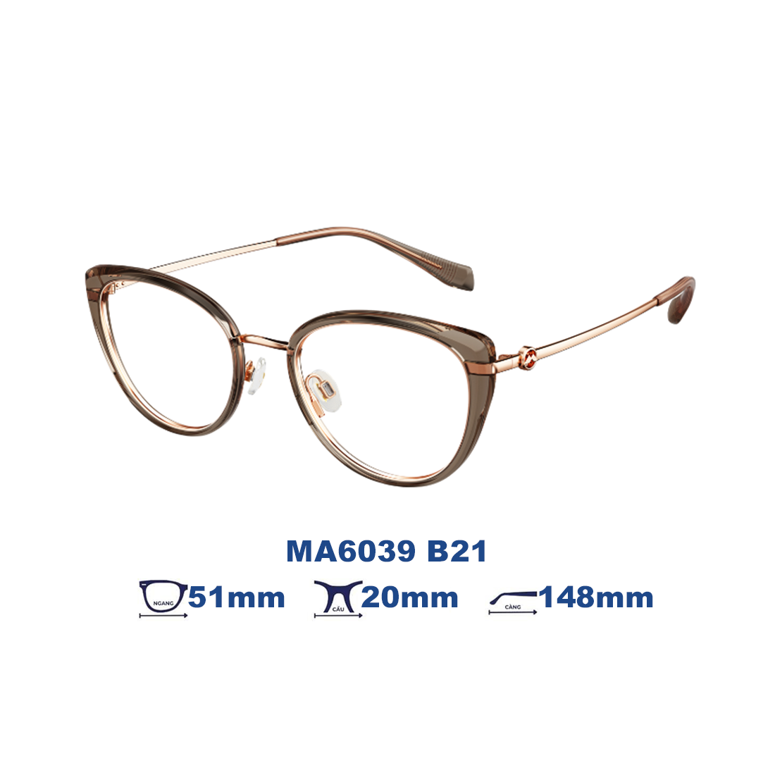  Gọng kính MOLSION MA6039 B21 