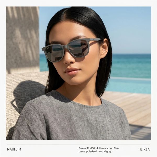 Kính mát MAUI JIM MJ650 14 – người mẫu đeo kính