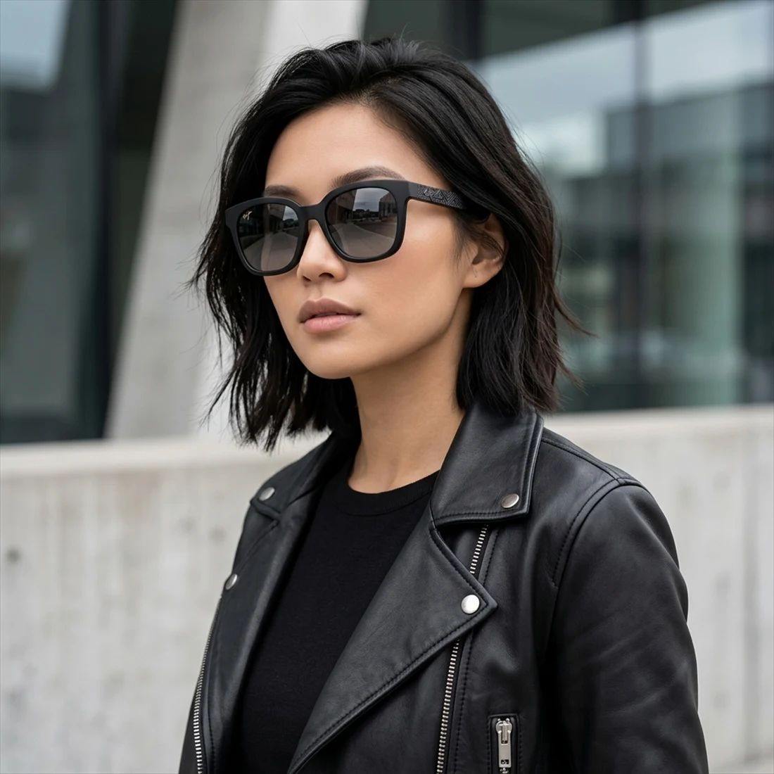 Kính mát MAUI JIM MJ653 02A – người mẫu đeo kính