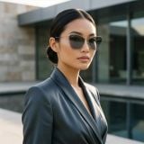 Kính mát MAUI JIM MJ823 02D-GS – người mẫu đeo kính