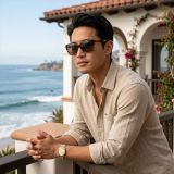 Kính mát MAUI JIM MJ744 10-HS-UTD – người mẫu đeo kính