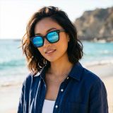 Kính mát MAUI JIM MJ822 2M-RM – người mẫu đeo kính