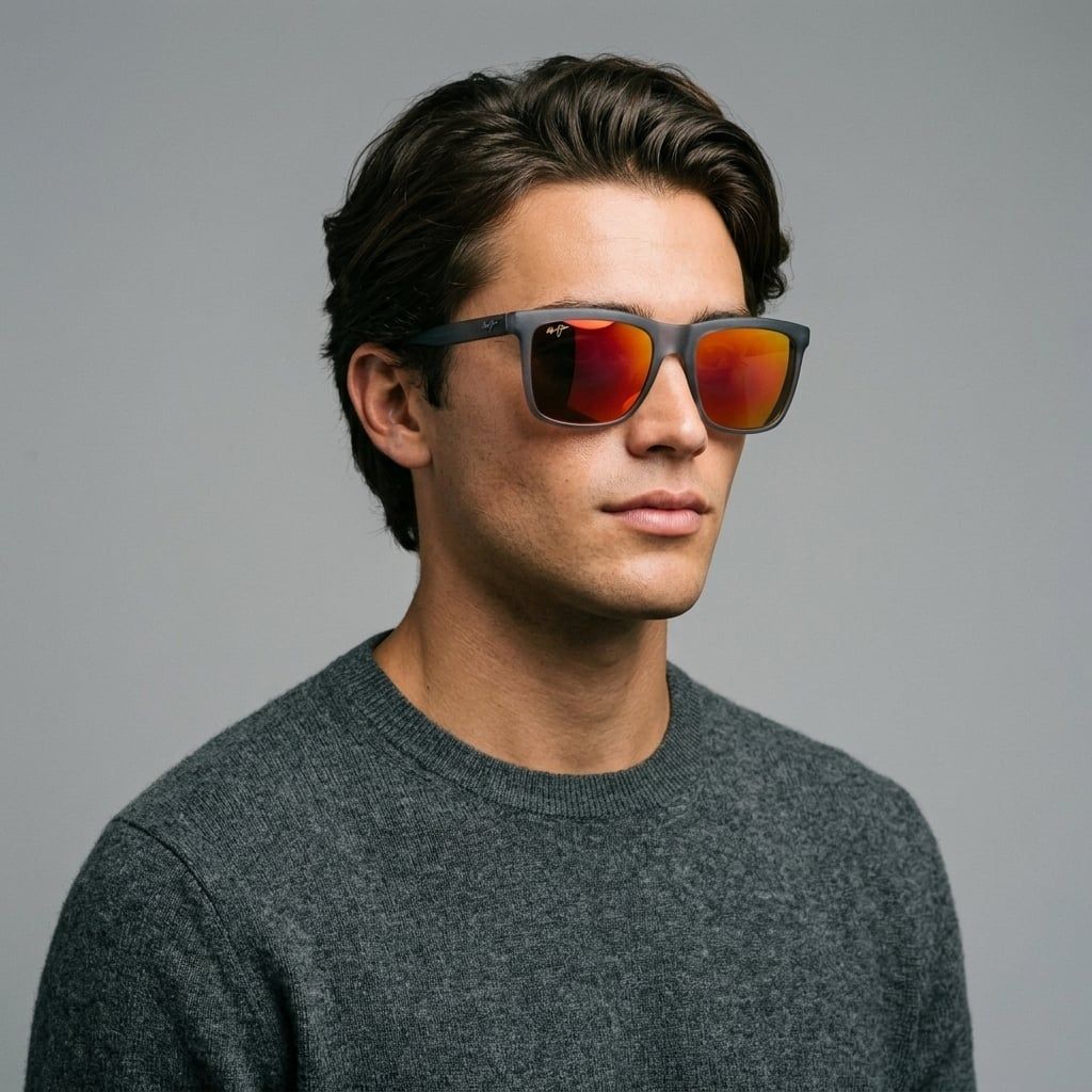 Kính mát MAUI JIM Pehu MJ602 14-RM – người mẫu đeo kính