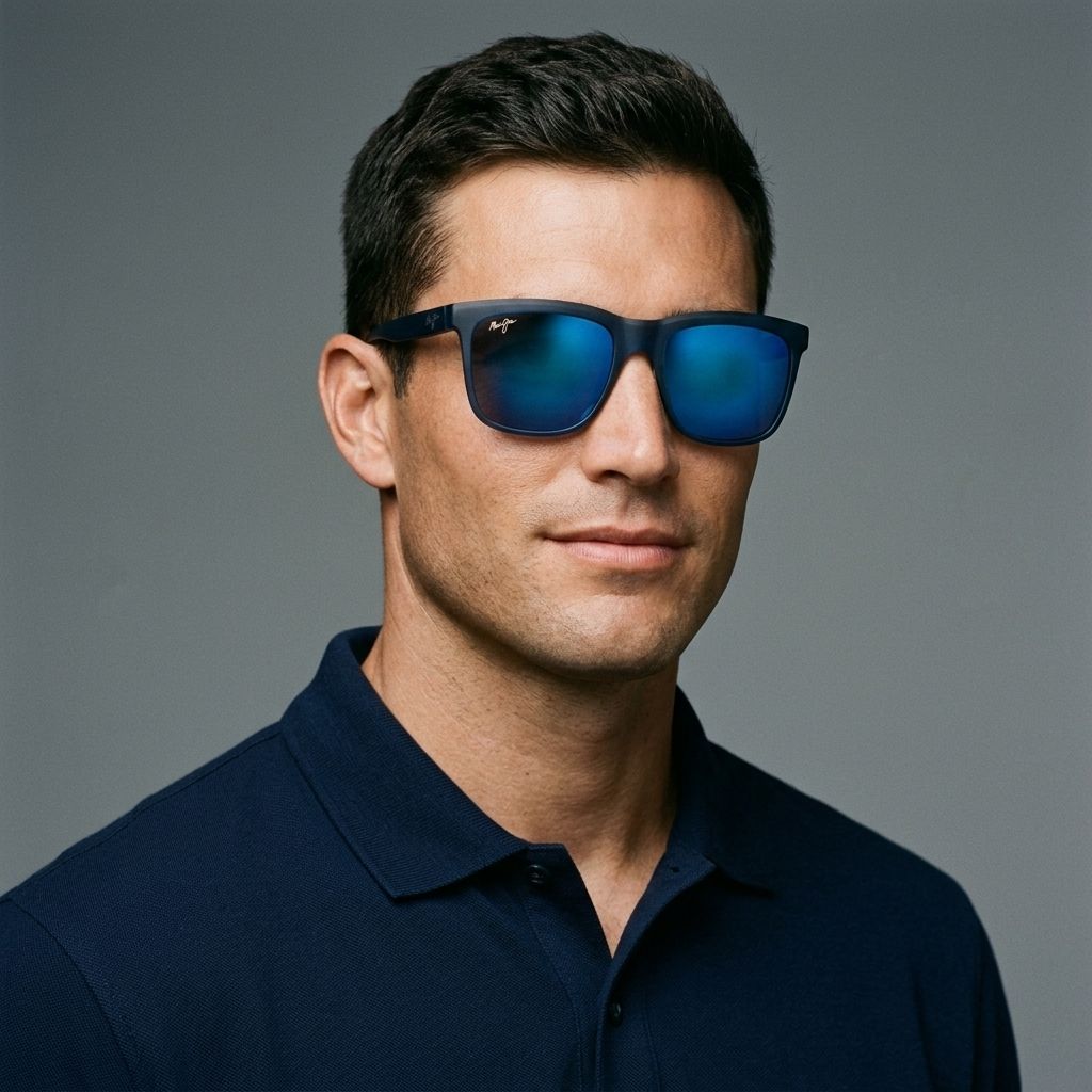 Kính mát MAUI JIM Pailolo MJ603 03-B – người mẫu đeo kính