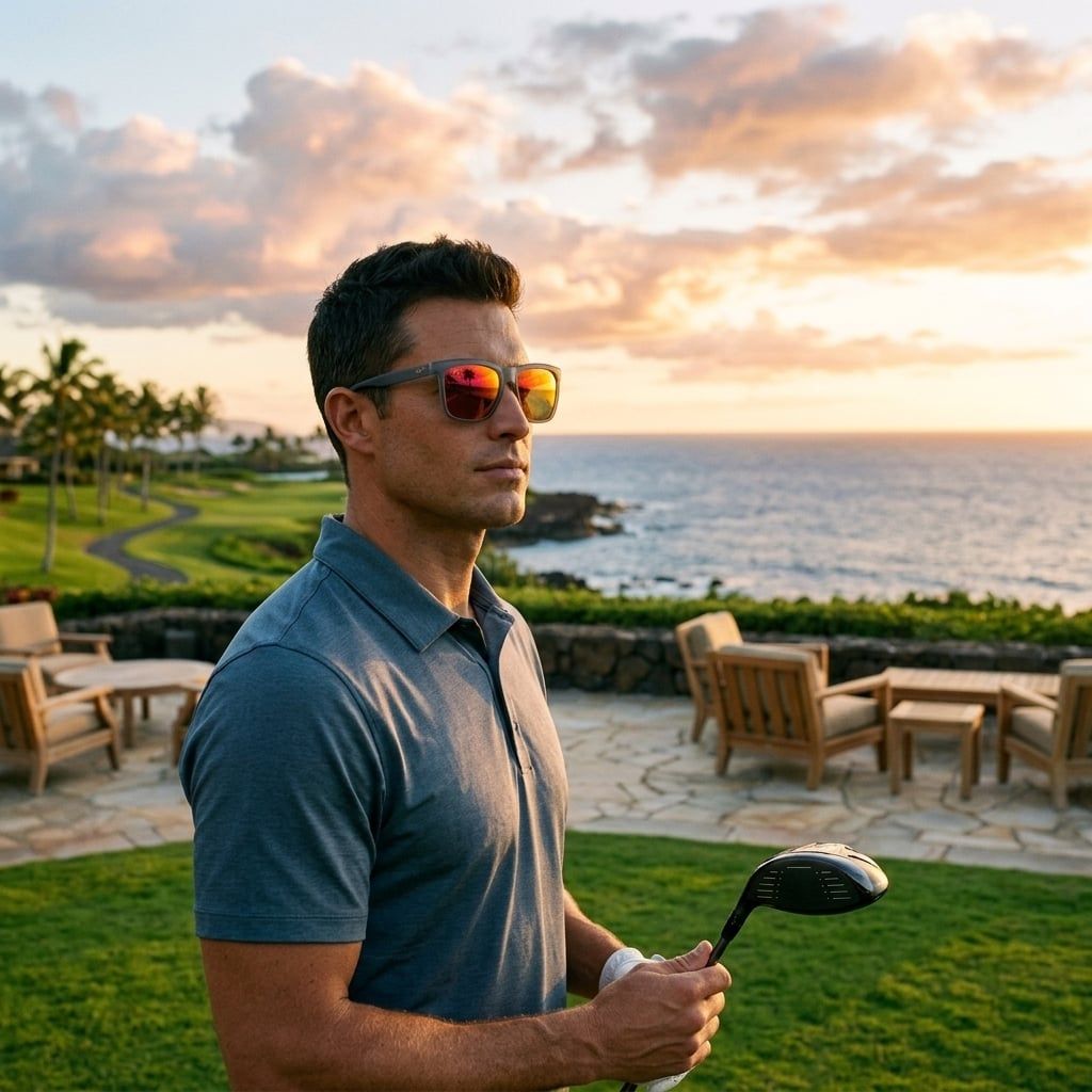 Kính mát MAUI JIM Pailolo MJ603 14-RM – người mẫu đeo kính