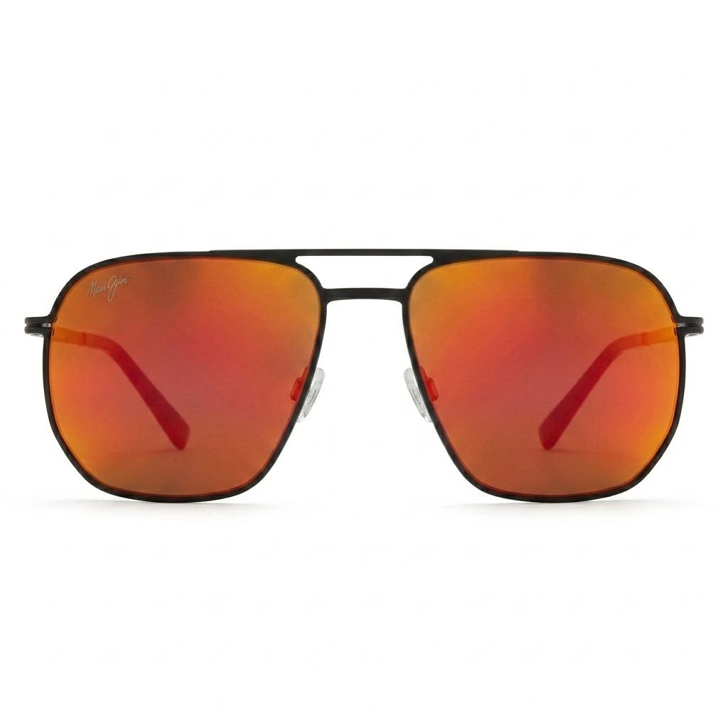 Kính mát MAUI JIM Shark's Cove MJ605 02-RM – ảnh chính diện trên nền trắng