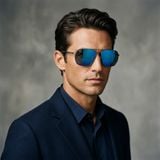 Kính mát MAUI JIM Shark's Cove MJ605 03-B – người mẫu đeo kính