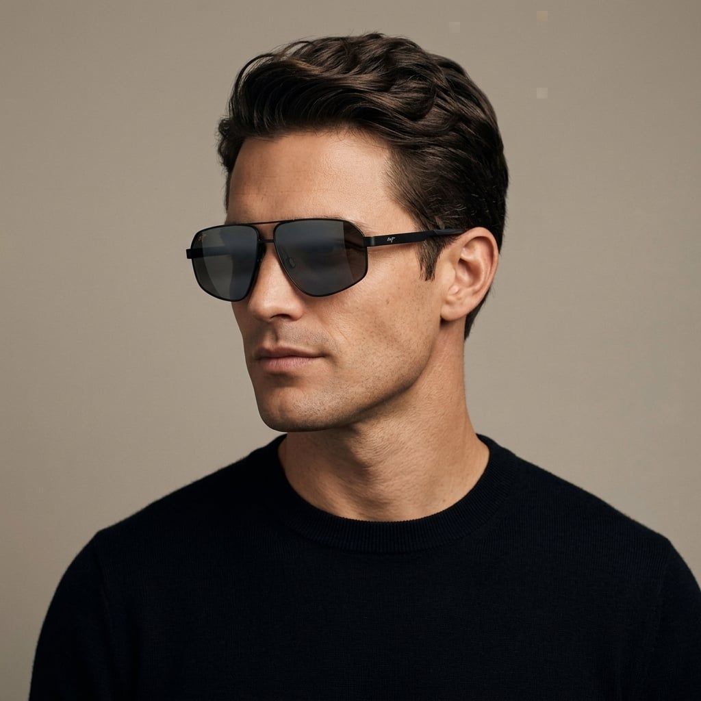 Kính mát MAUI JIM Keawawa MJ620 02-DSB – người mẫu đeo kính