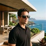 Kính mát MAUI JIM Keawawa MJ620 02-DSB – người mẫu đeo kính