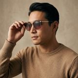 Kính mát MAUI JIM Kalaunu Asian Fit MJ629 10A-RS – người mẫu đeo kính